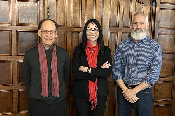 Professor Bert Winther-Tamaki (University of California, Irvine) and Professor Thomas LaMarre (University of Chicago) traveled to Ohio State to participate in a workshop for Namiko Kunimoto's book project, Imperial Animations in Transpacific Contemporary Art. 