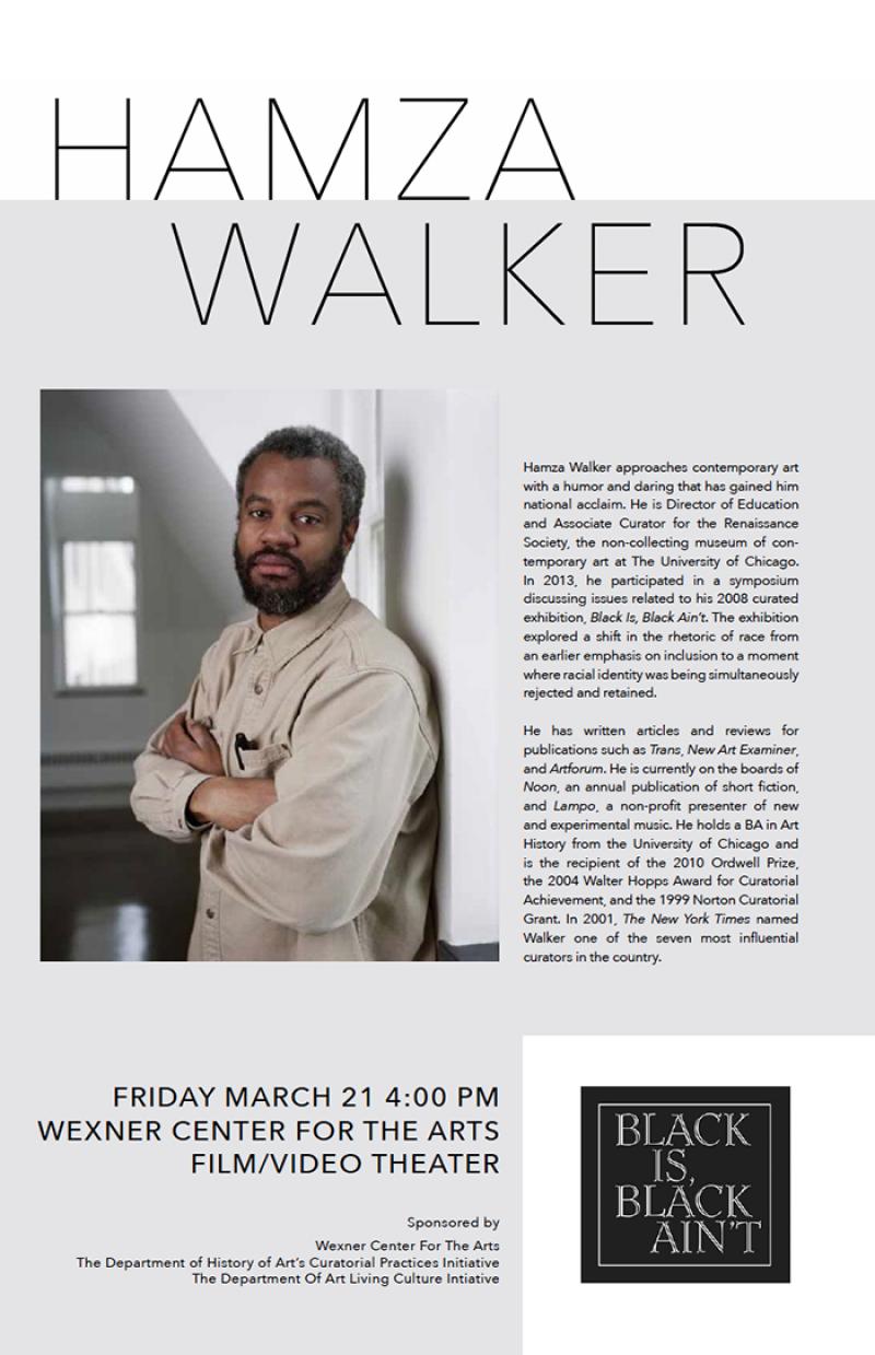 Hamza Walker Curatorial Talk